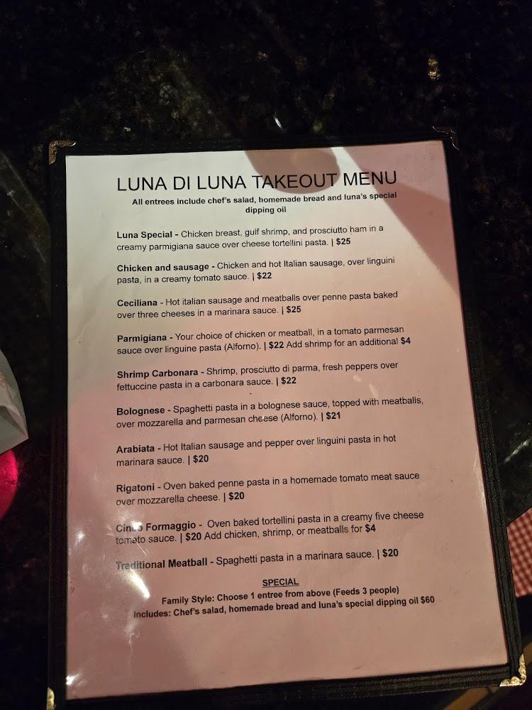 Luna Di Luna Chicken and Sausage